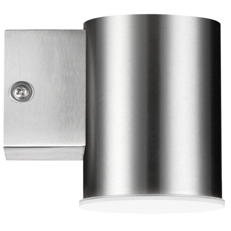 Wandleuchte LED-Außenfassadenleuchte 6.5W 450lm 4000K Neutral 140° Silber IP44 Nivero Sanico Goldlux