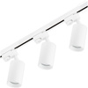 1.5m Stromschiene + 3x Schienenstrahler GU10 Weiß SAGI LUMILED