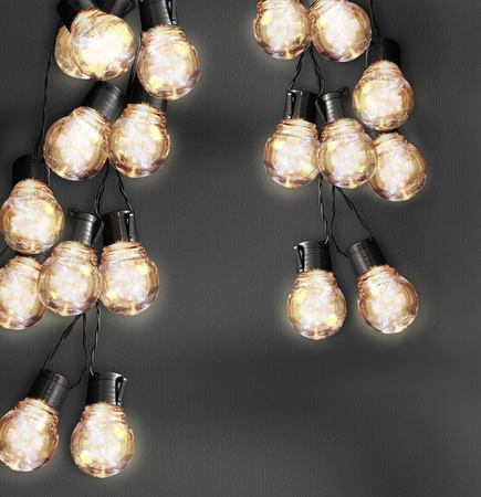 SOLAR GIRLANDA Garten-Zierkette 3,8m 10 Kugeln 3000K warm