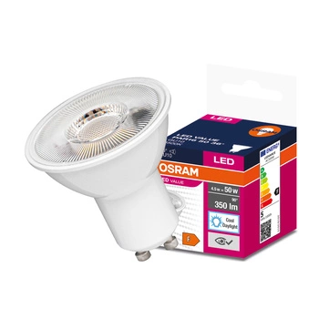 GU10 LED Leuchtmittel 4,5W = 50W 350lm 6500K kalt 36° OSRAM Value