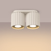 Aufbaustrahler 2x GU10 Aluminium Beige Aura Deep Space SL.1790 Sollux