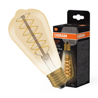 Dekorative LED-Glühbirne ST64 Edison E27 4.8W = 37W 420lm 2200K Warm 320° Filament Dimmbar Vintage 1906 Osram