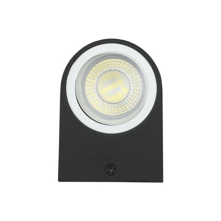 Gartenfassadenleuchte Wandleuchte GU10 IP44 oben/unten rund schwarz VT-7652 V-TAC