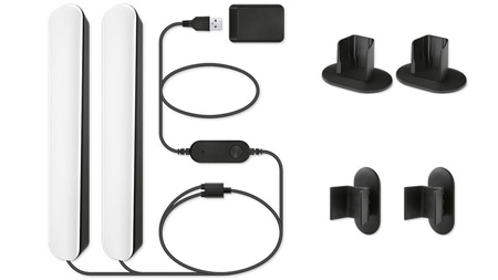 2x LED Gaming Schreibtischlampe RGBIC Gradient 30cm Lichtleiste Smart SMART WiFi Bluetooth Anwendung WiZ