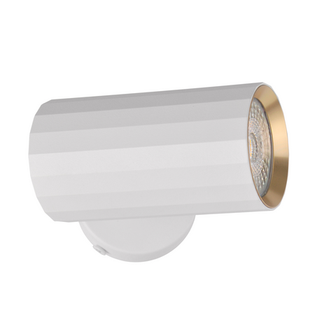 Wand- und Deckenstrahler GU10 Weißgold NICEA Sanico Goldlux