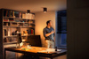 LED Spot Pillar Schwarz 4.2W CCT PHILIPS HUE Bluetooth Zigbee Deckenleuchte + Dimmschalter