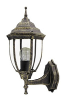 Gartenlampe LED Wandleuchte NIZZA E27 IP43 Flying Up Antikgold RABALUX