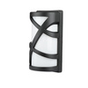 Gartenlampe Elevation Wandleuchte E27 Milchiges Mosaik Schwarz Matt Schirm VT-745 V-TAC