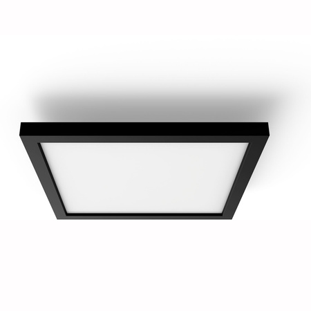 LED-Anbaupanel Aurelle Schwarz 19W CCT 30cm PHILIPS HUE Bluetooth + Dimmschalter