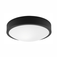Plafond LED-Deckenleuchte JONAS E27 Rund Glasschirm Schwarz Weiß LD.PD-8.7 Lamkur