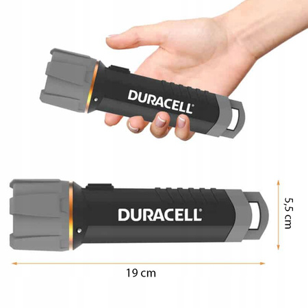 LED-Handtaschenlampe versiegelte Batterie 3 x AA 200lm 4 Modi DURACELL