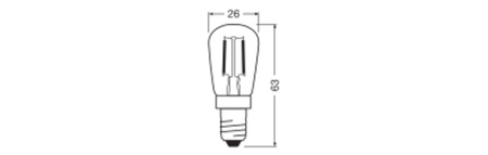Vintage LED Glühbirne E14 1.6W = 5W 50lm 2400K Warm 300° Amber Filament Vintage 1906 Osram