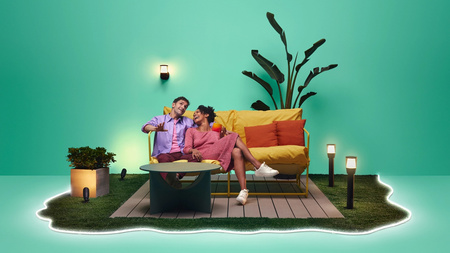 LED-Gartenpfosten für den Außenbereich 4.8W RGB SMART WiFi WiZ