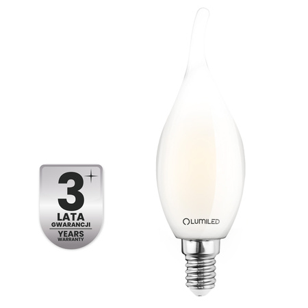 6x LED-Lampe E14 Kerze BA35 2.2W 470lm = 40W 4000K neutralweiß 360° Filament Energieklasse A LUMILED