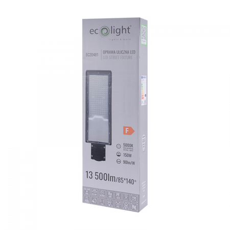 LED-Straßenlampe 150W 13500lm 5000K kaltweiß IP65 ECONOMY Ecolight