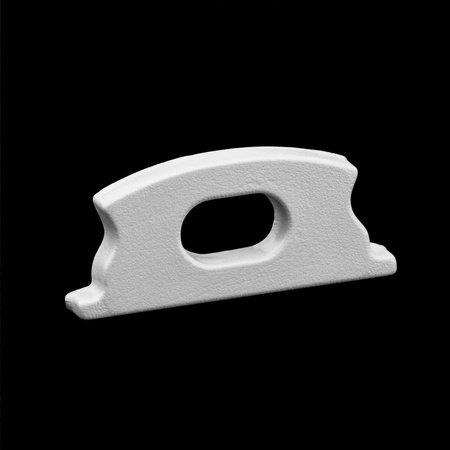 Anodisiertes Aluminium LED-Profil KM24 mit Milchglasabdeckung und Endkappen, 1m Silber LUMILED