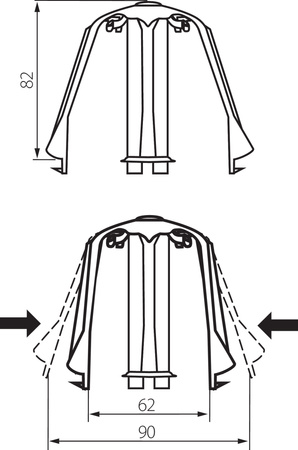 Abstandshalter für Wand- und Deckenleuchten SC-1 Kanlux