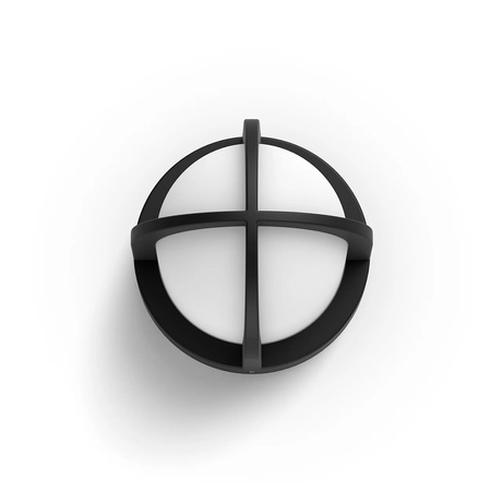 Gartenlampe LED Wandleuchte ASTILBE myGarden E27 IP44 Rund Schwarz und Weiß PHILIPS