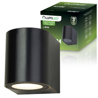 Wandleuchte Außen GU10, Garten-Wandleuchte Schwarz ALLIUM LUMILED