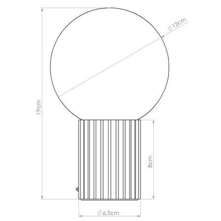 Tisch Tischlampe G9 Rund Kastanienbraun Modern Matt Halo Sollux