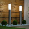 Gartenleuchte E27, Außenstehleuchte Pollerleuchte 65cm INOX LILIUM LUMILED