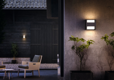 Gartenleuchte LED-Wandleuchte ARBOR myGarden 4,5W 2700K IP44 Oben-Unten Anthrazit PHILIPS