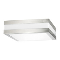 Outdoor LED Garten Deckenleuchte STUTTGART 2xE27 IP44 Quadratische Deckenleuchte Weiß Chrom RABALUX
