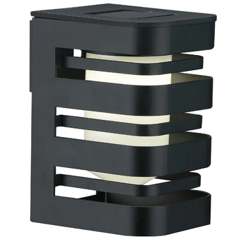 Wandleuchte LED Solar Gartenleuchte Fassade 5000K IP44 Dämmerungssensor