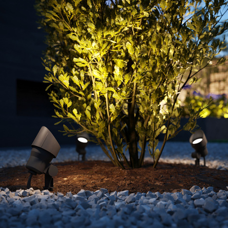 Outdoor-LED-Gartenleuchte SPOT Pack GardenLink 6W 12V 2700K IP44 + Kabel bewegliche Einbauleuchte PHILIPS