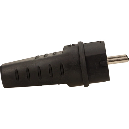 Gummi-Netzstecker 16A 230V IP44 gerade mit Erdung hermetischer Uni-Schuko