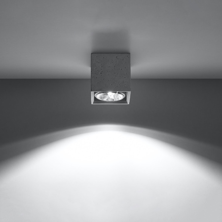 Anbauleuchte VALDE 140 GU10 Spot Cube Industriegrau SOLLUX