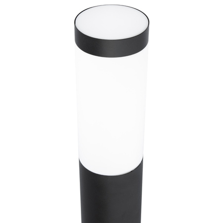 Außengartenlampe E27 BLACK POST 65 cm mit Bewegungs- und Dämmerungssensor