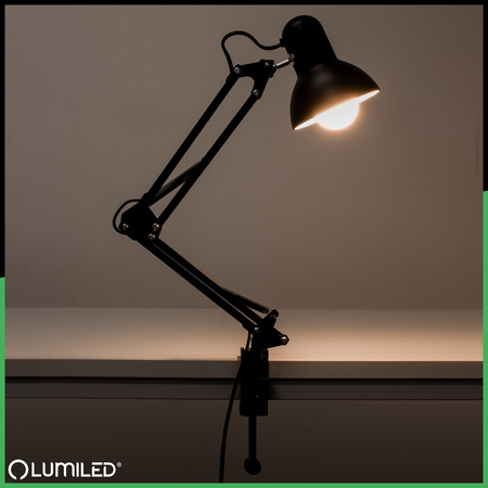 Schreibtischklemme, Schreibtisch-Tischhalterungsklemme Schwarz LUMILED