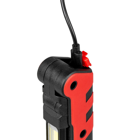 Wiederaufladbare Werkstatt-Taschenlampe Klappbarer Magnet COB + LED 140lm + 360lm VA0104 Vayox