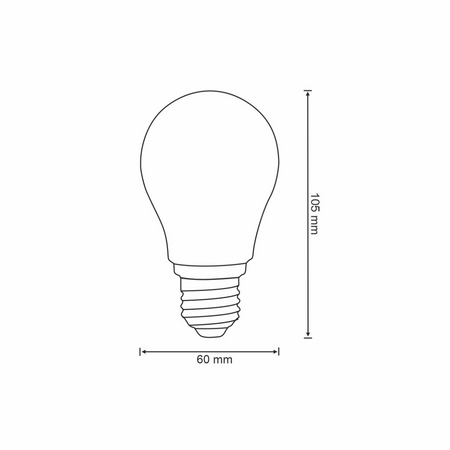 LED Lampen E27 A60 7W 806lm 2700K-6500K 320° Filament GOLDLUX (Polux) Smart WiFi TUYA