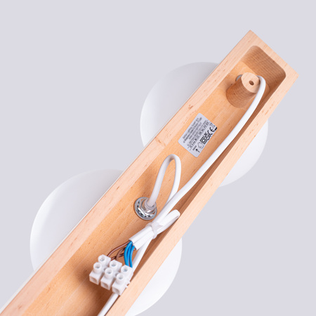 Deckenleuchte 3x G9 Naturholz BULBO Peach Puff SL.1684 Sollux