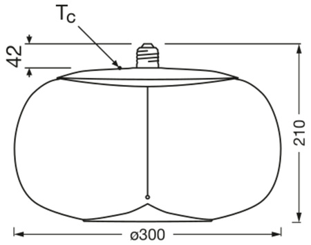 Dekorative LED-Glühbirne E27 2.5W = 12W 120lm 2700K Warm 320° Amber Filament Vintage 1906 Osram