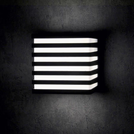 Außenwandleuchte Fassadenleuchte LED 4000K Square Black