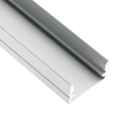 Anodisiertes Aluminiumprofil für LED-Streifen KM35, 2m Silber LUMILED