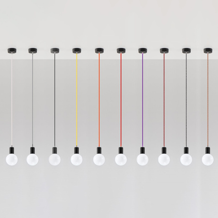 EDISON E27 Pendelleuchte LED Deckenleuchte Schwarz SOLLUX