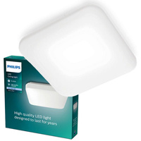 LED-Deckenleuchte Aufbau Einbau 4000K weiß PHILIPS MAUVE 40K LED CEILING SQ 17W