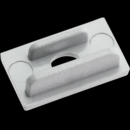 Endkappe für Aufputzprofil KM35, mit Loch Kunststoff Grau LUMILED