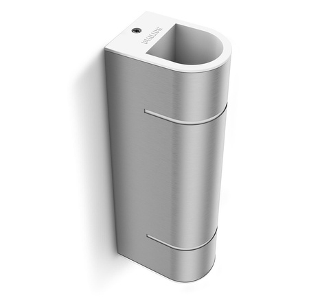 Gartenleuchte LED Wandleuchte SUNSET myGarden 2x1W 2700K IP44 Top-Bottom Silber PHILIPS