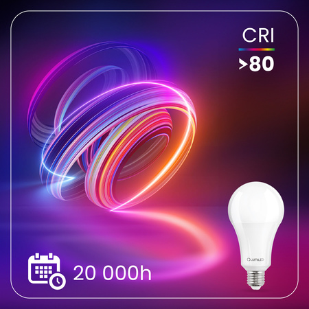 LED Lampen E27, Glühbirne A70 18W = 150W 2421lm 260° 6500K kaltweiß LUMILED