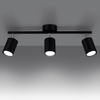Deckenleuchte LEMMI 3 3xGU10 Schwarz Minimalistisch SOLLUX