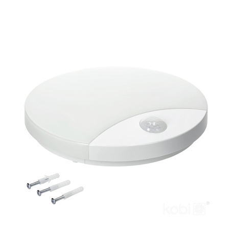 LED-Plafond-Wandleuchte mit Bewegungs- und Dämmerungssensor 10W Neutrale Farbe 4000K IP44 ORBIS Kobi