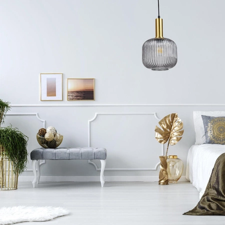 CUMBRIA E27 Pendel-Deckenleuchte Rauch GOLDLUX (Polux)