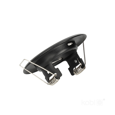 Halogen-Einbauleuchte GU10 MR16 OH14 rund schwarz matt Kobi