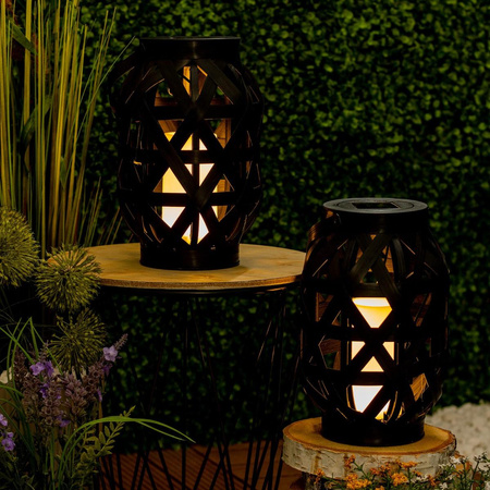 LED Solar Laterne Laterne Flamme