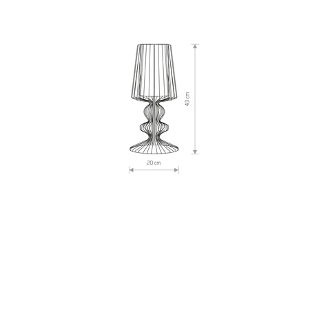 AVEIRO 5411 Nowodvorski Tischleuchte Schwarz E27 Schreibtisch Draht Stahl Retro